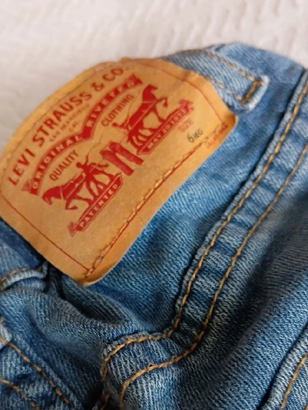Levi's Light Blue Denim Kids Shorts